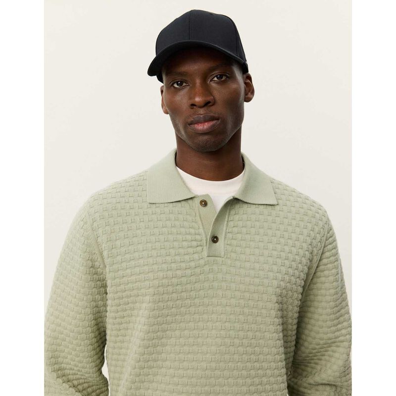 Les Deux Billy Weave Knitted LS Polo image number 2